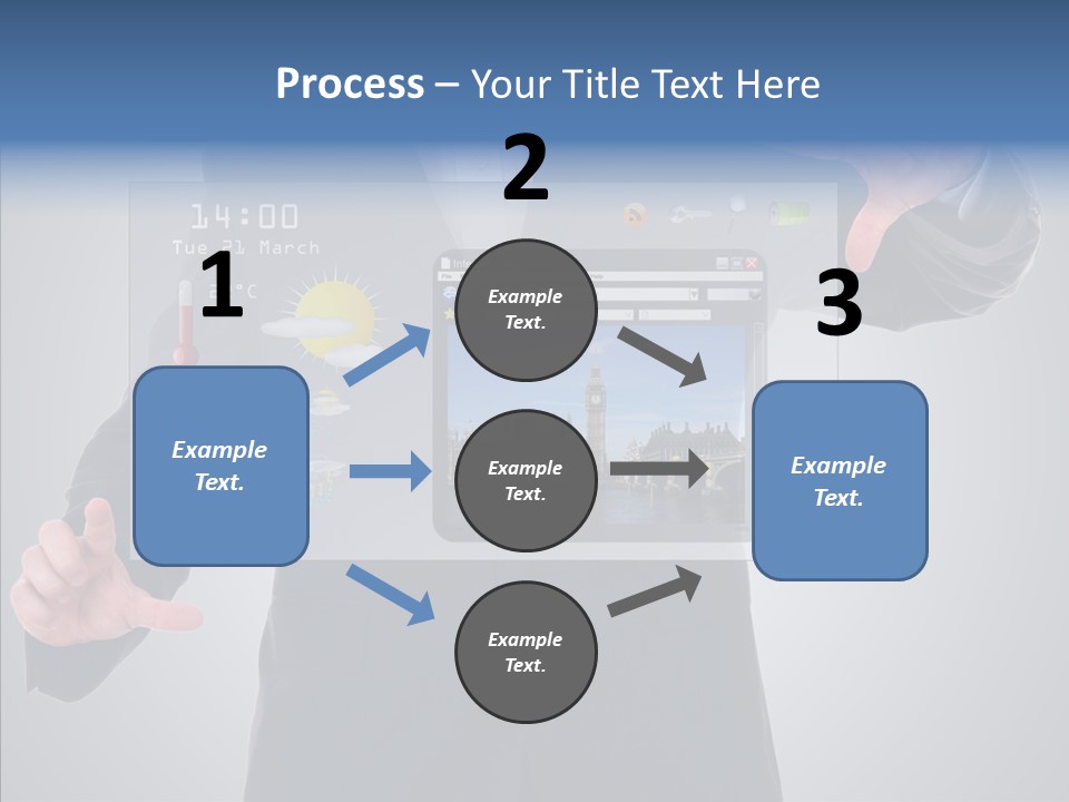 Touchscreen London Connection PowerPoint Template
