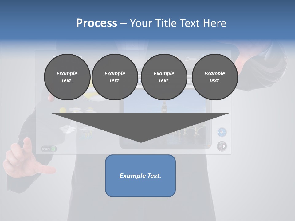 Touchscreen London Connection PowerPoint Template