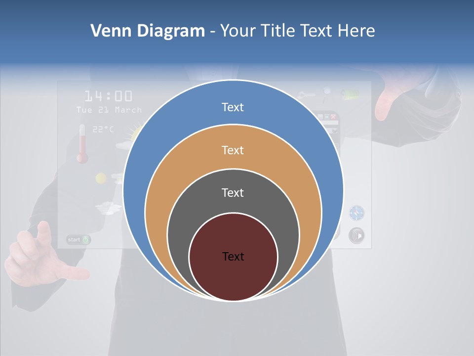 Touchscreen London Connection PowerPoint Template
