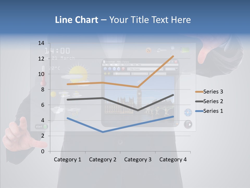 Touchscreen London Connection PowerPoint Template