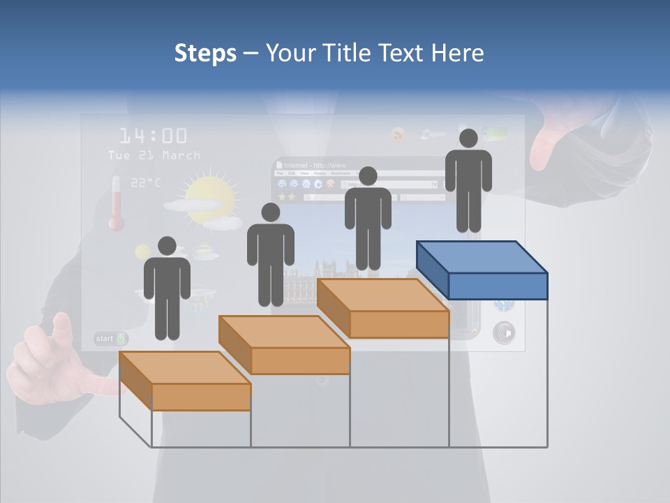 Touchscreen London Connection PowerPoint Template