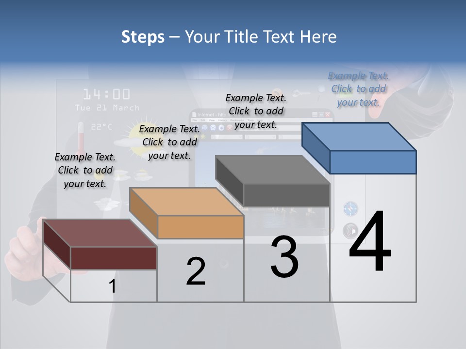Touchscreen London Connection PowerPoint Template
