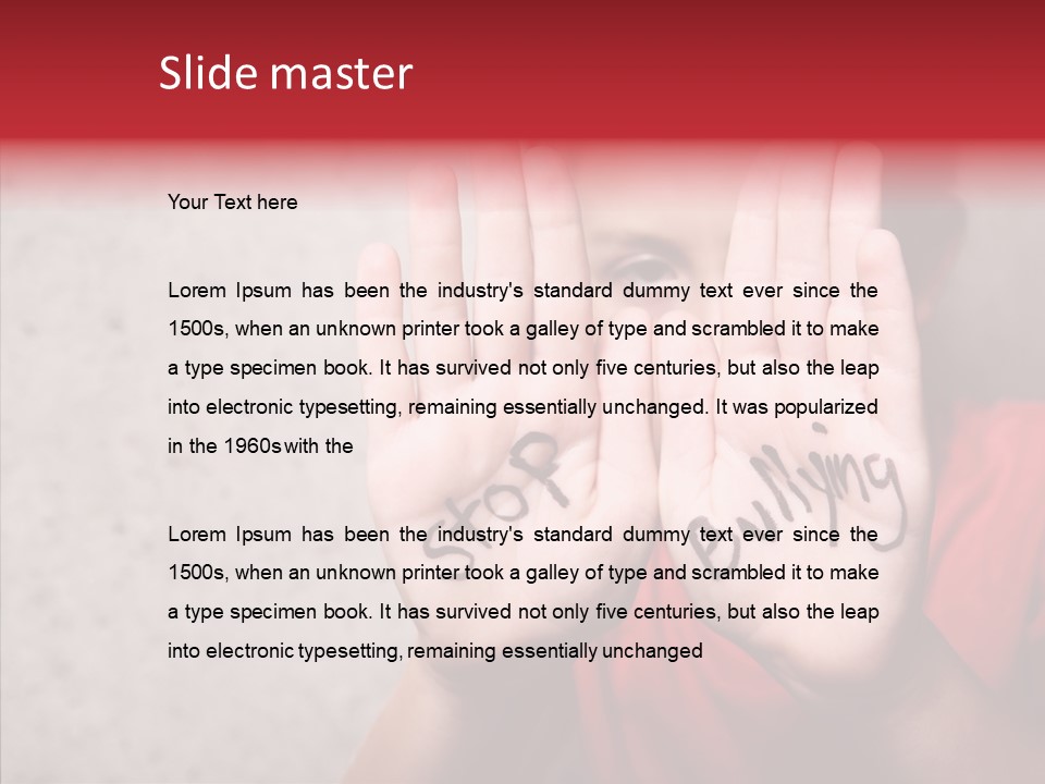 Prevent Problem Abusive PowerPoint Template