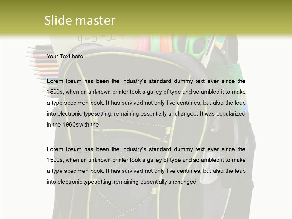 Full Isolated Life PowerPoint Template