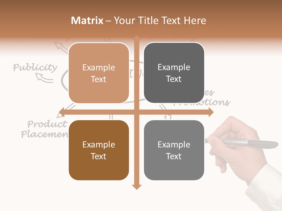 Investment Solution Hand PowerPoint Template