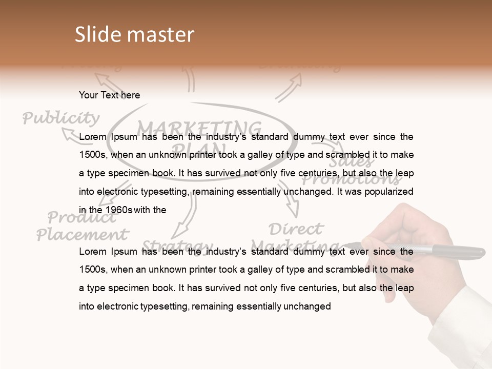 Investment Solution Hand PowerPoint Template