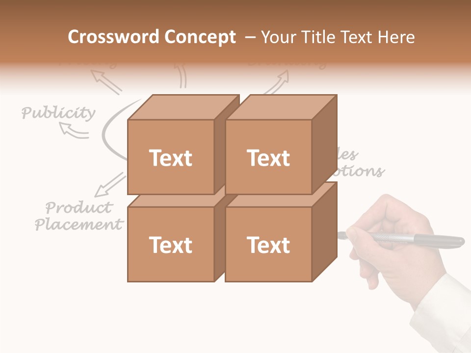 Investment Solution Hand PowerPoint Template