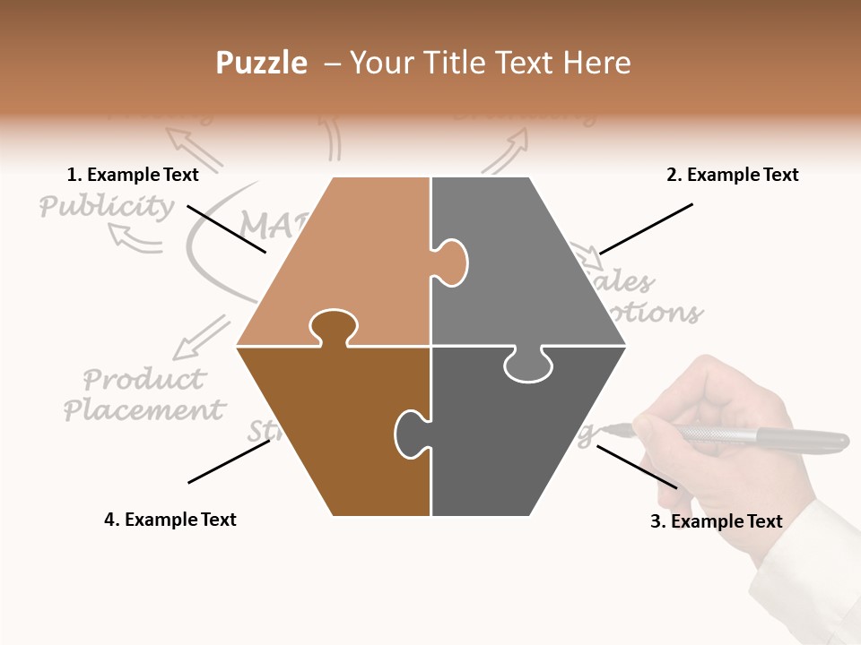 Investment Solution Hand PowerPoint Template
