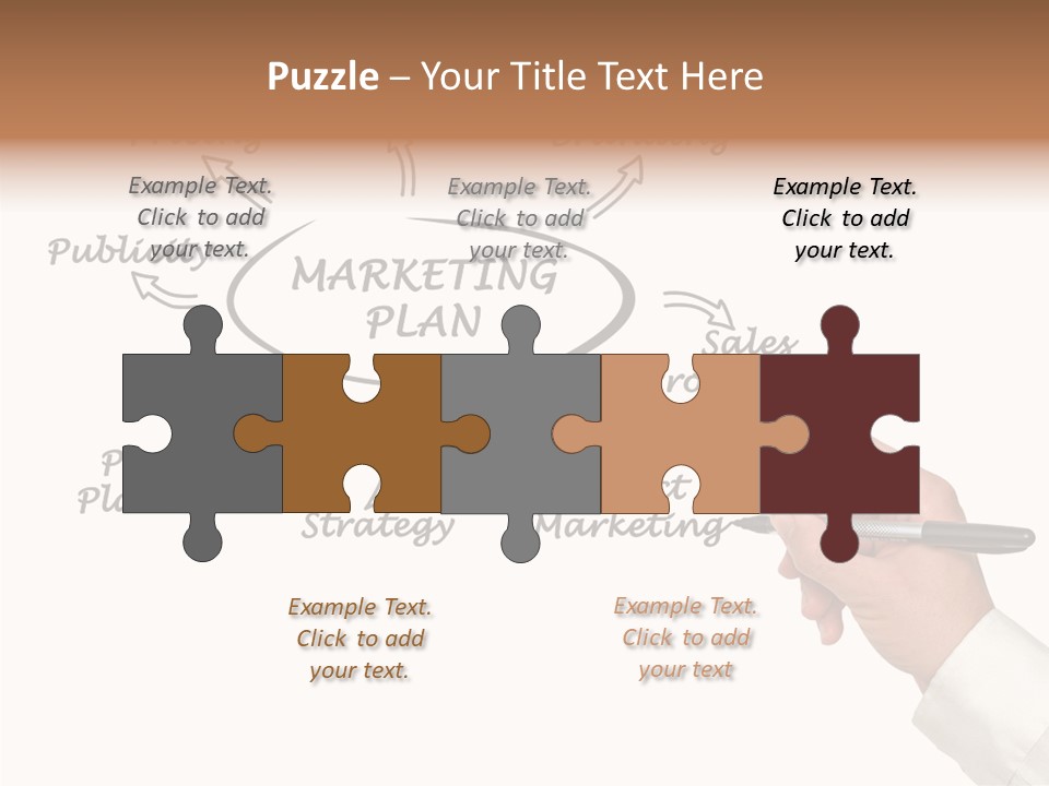 Investment Solution Hand PowerPoint Template