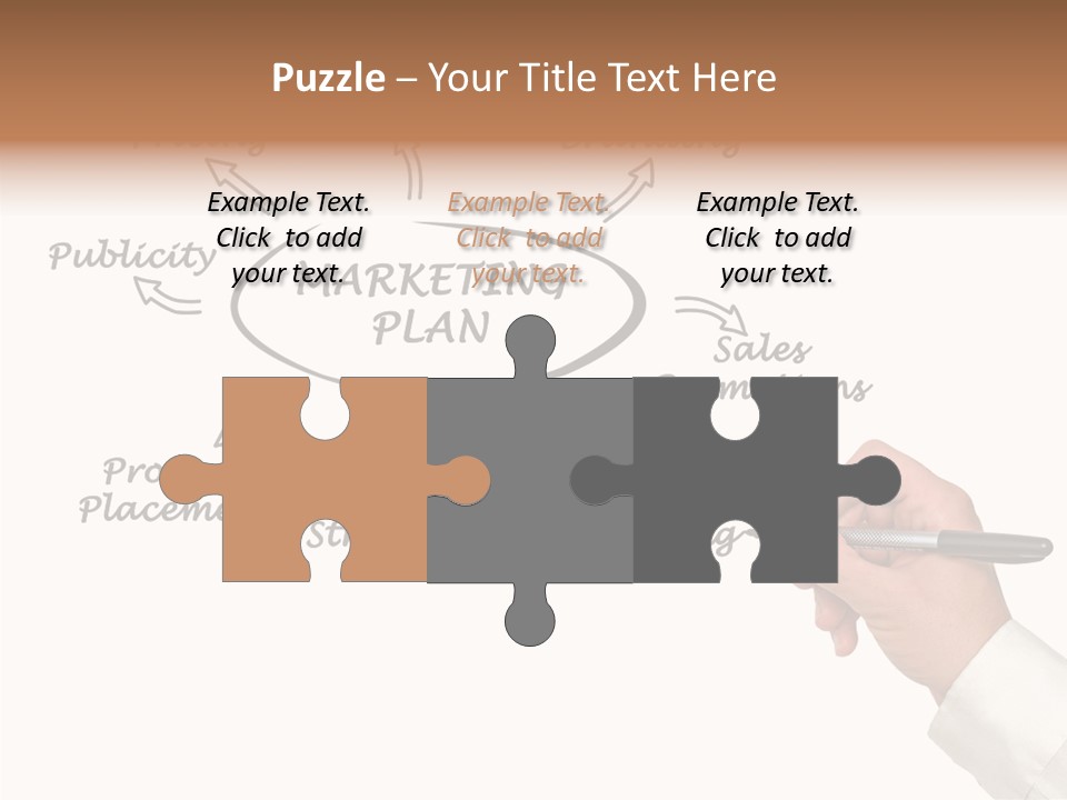 Investment Solution Hand PowerPoint Template