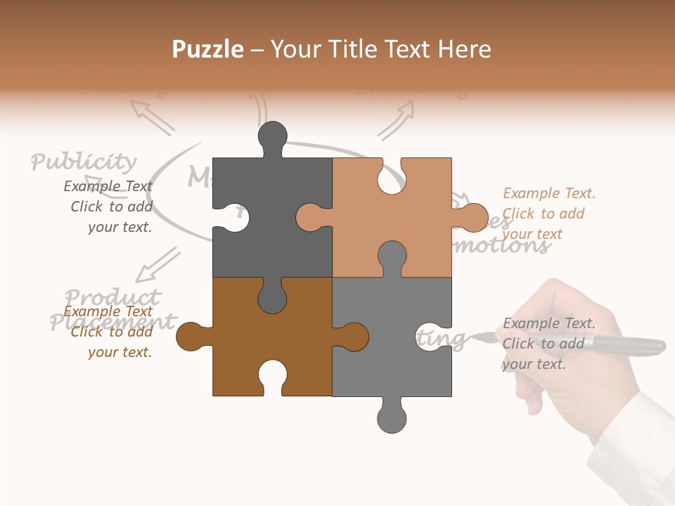 Investment Solution Hand PowerPoint Template