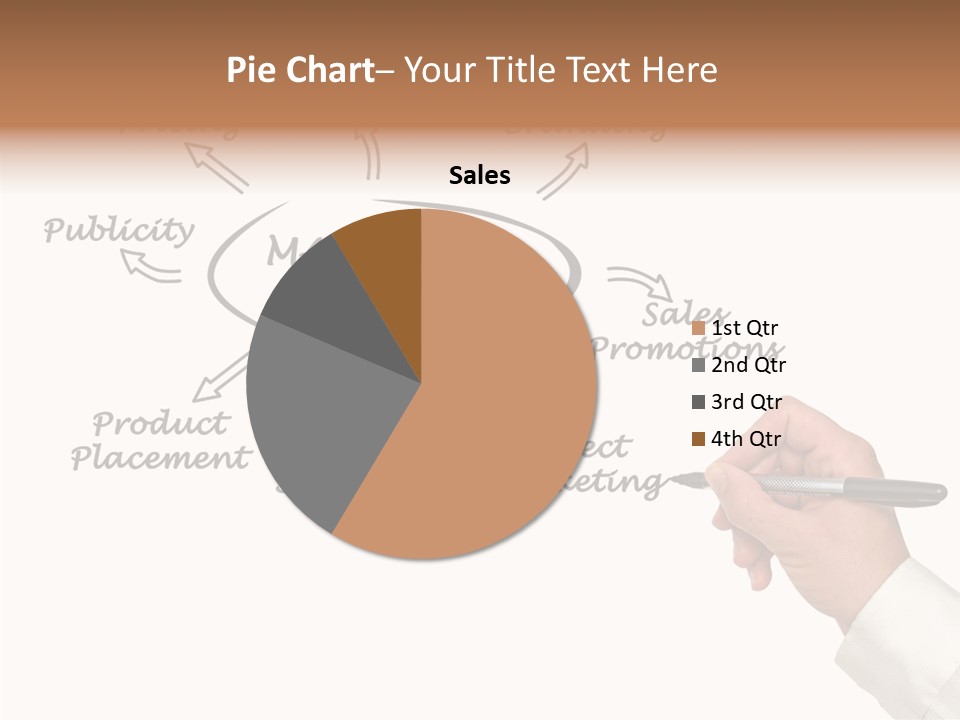 Investment Solution Hand PowerPoint Template