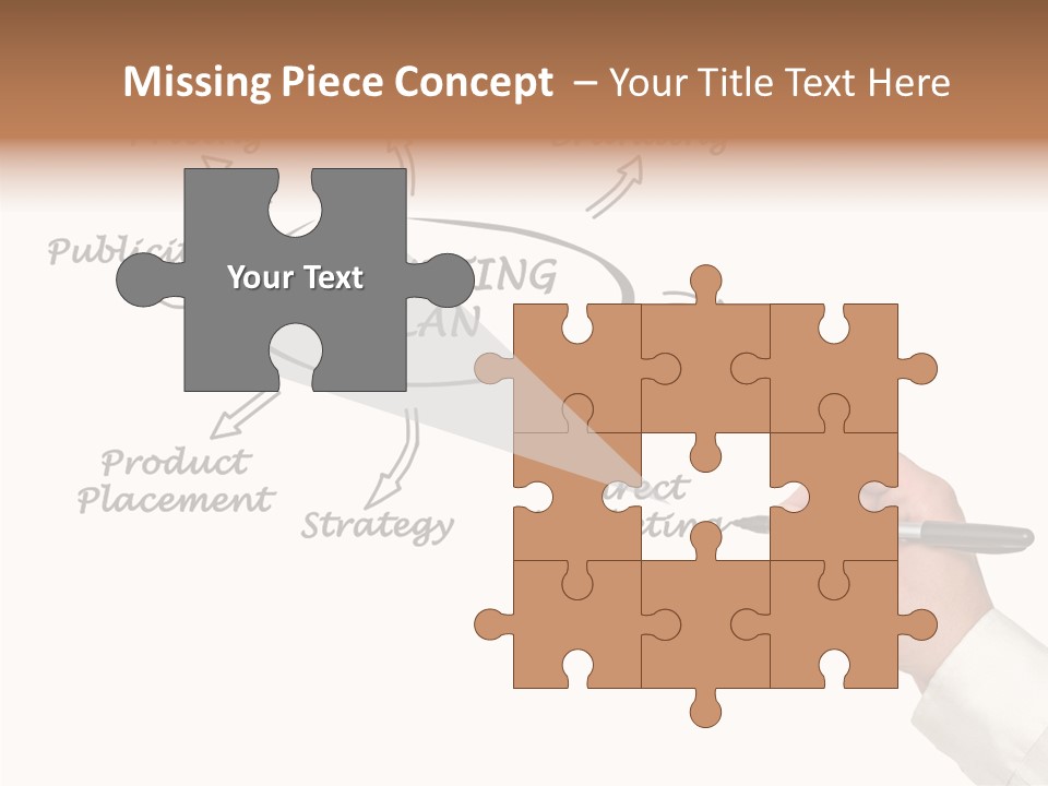 Investment Solution Hand PowerPoint Template