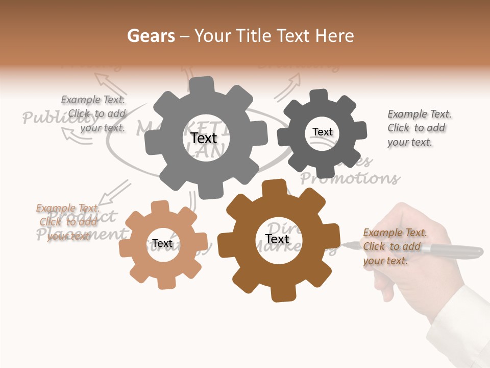 Investment Solution Hand PowerPoint Template