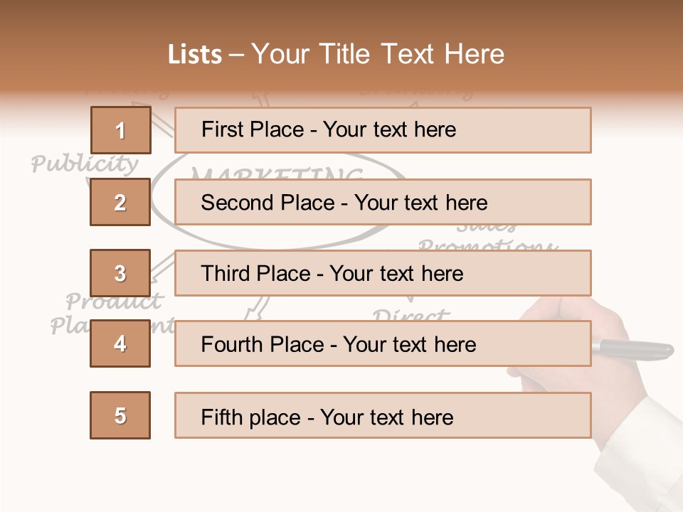 Investment Solution Hand PowerPoint Template