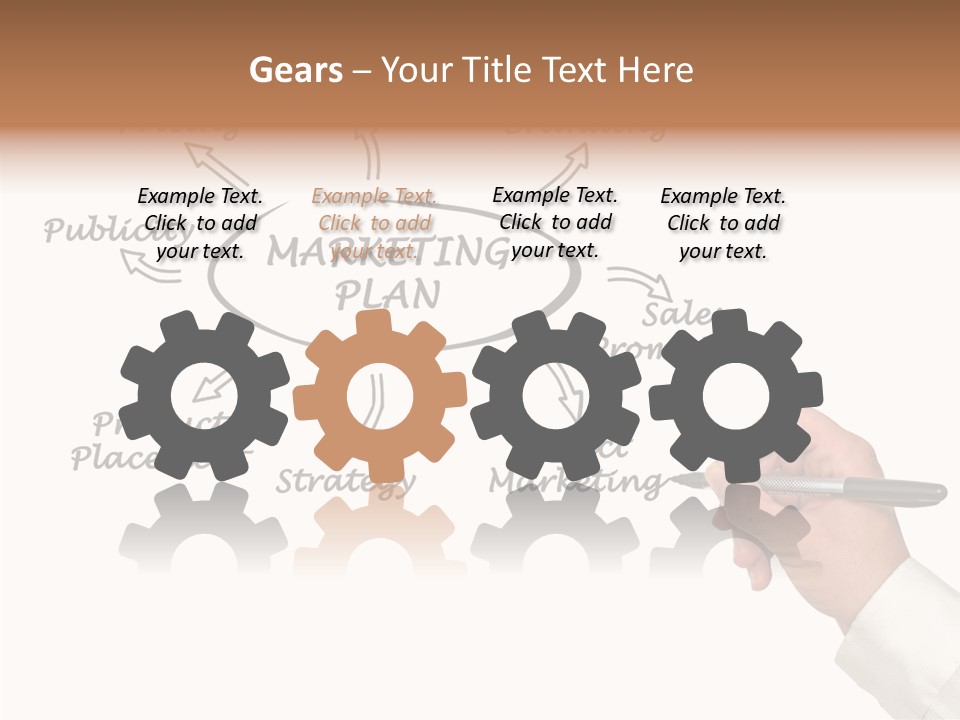 Investment Solution Hand PowerPoint Template