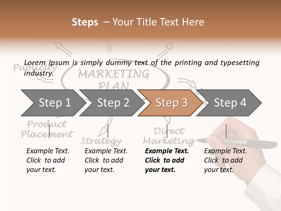 Investment Solution Hand PowerPoint Template