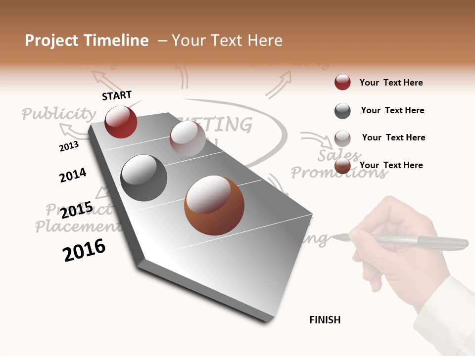 Investment Solution Hand PowerPoint Template