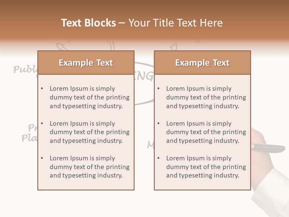 Investment Solution Hand PowerPoint Template