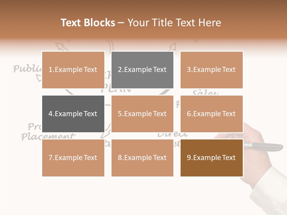 Investment Solution Hand PowerPoint Template