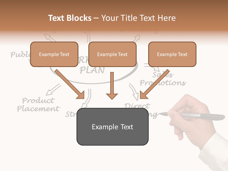 Investment Solution Hand PowerPoint Template