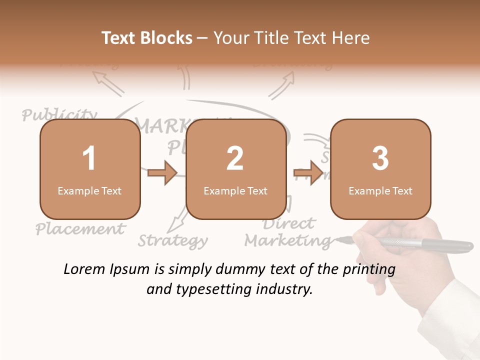 Investment Solution Hand PowerPoint Template