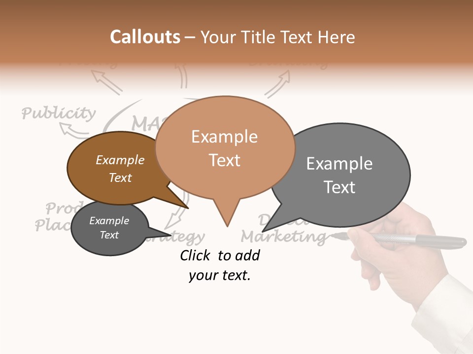 Investment Solution Hand PowerPoint Template