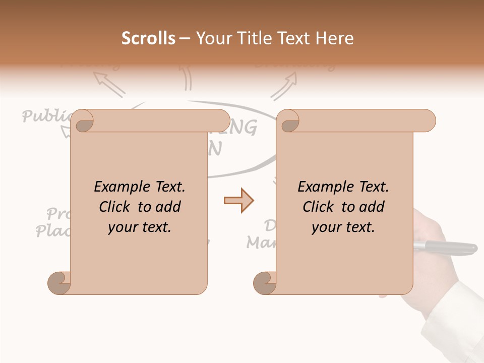Investment Solution Hand PowerPoint Template