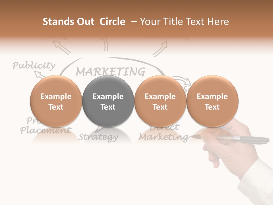 Investment Solution Hand PowerPoint Template