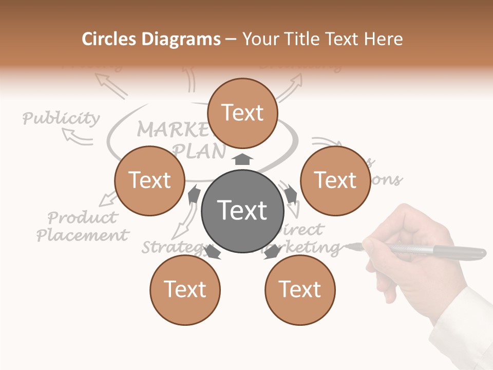 Investment Solution Hand PowerPoint Template