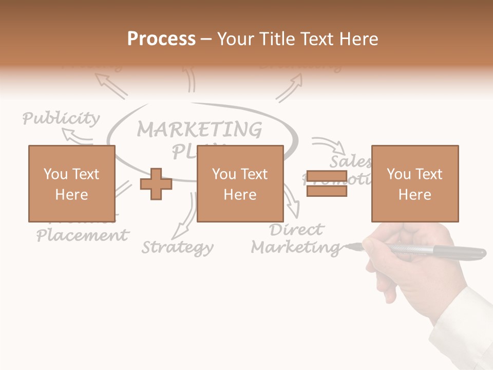 Investment Solution Hand PowerPoint Template