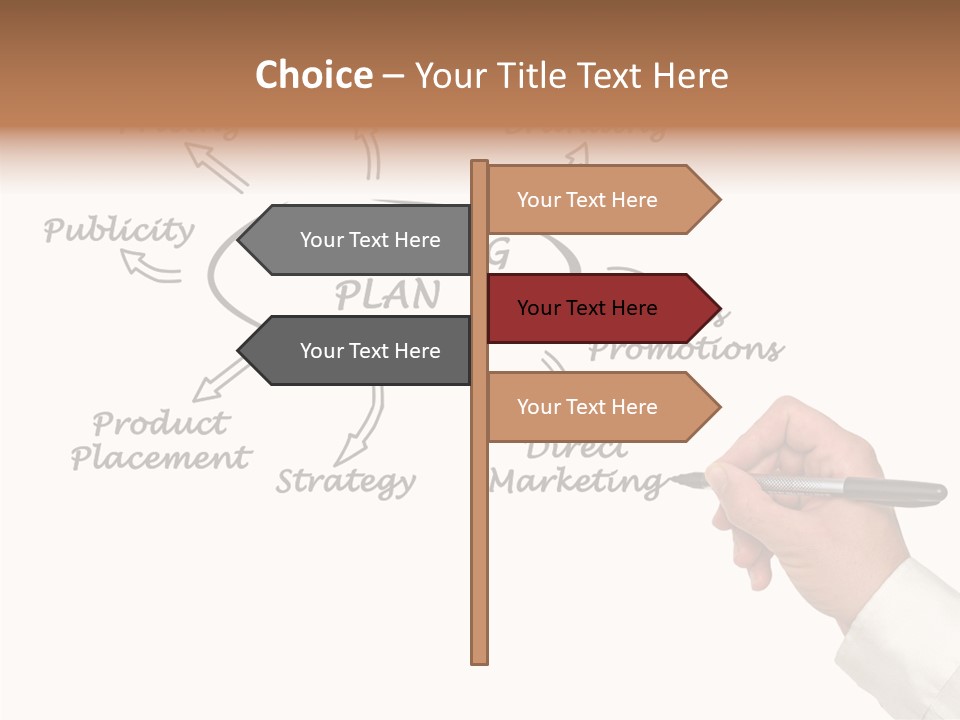 Investment Solution Hand PowerPoint Template