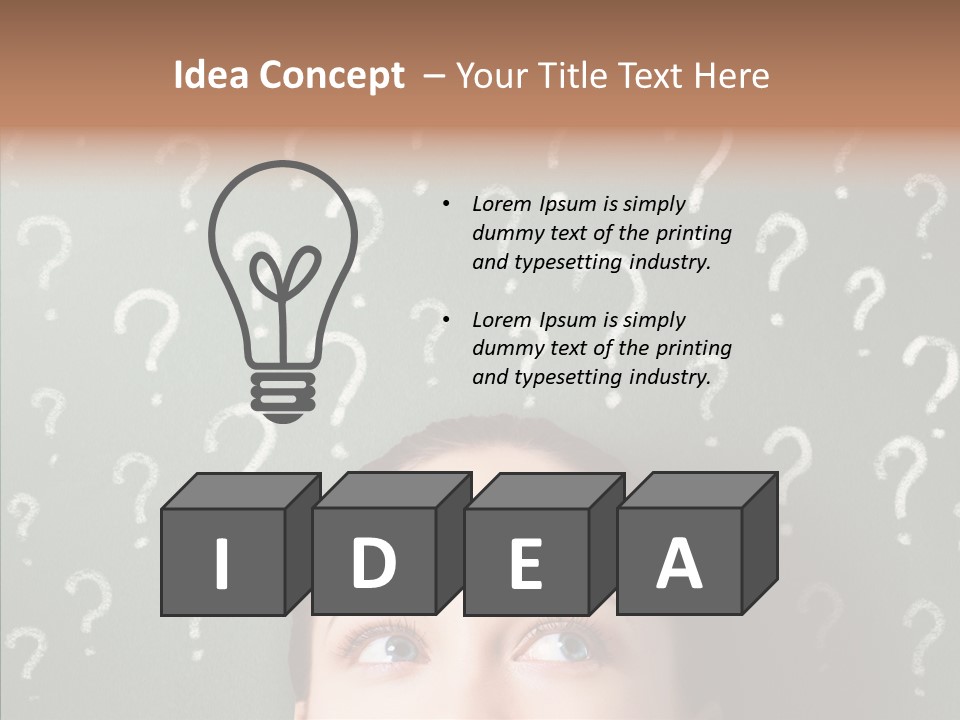 Lightbulb Success Imagination PowerPoint Template