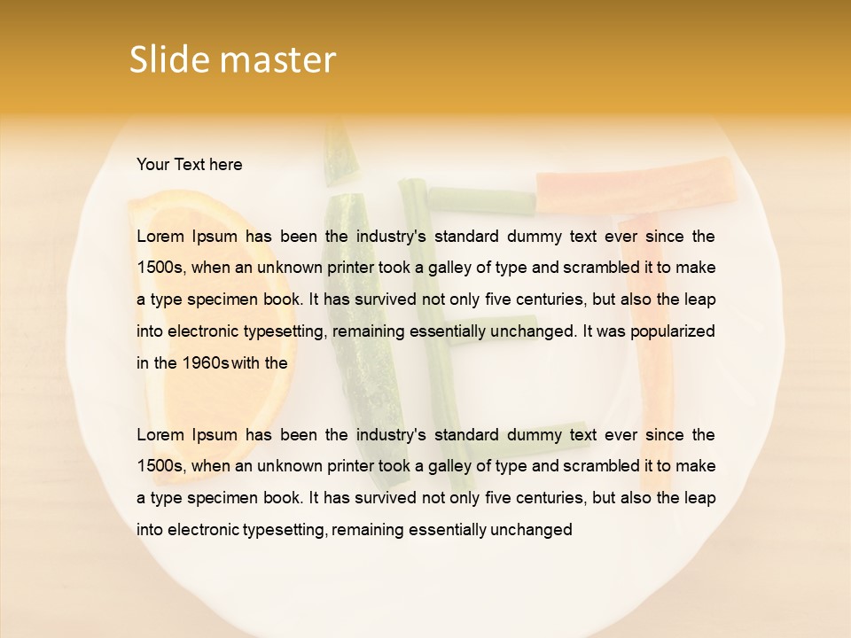 Menu Vitamin Ga Tronomy PowerPoint Template