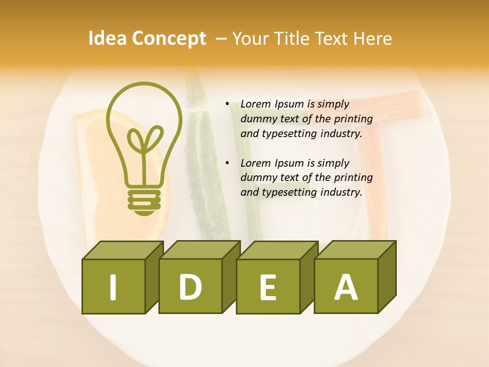 Menu Vitamin Ga Tronomy PowerPoint Template