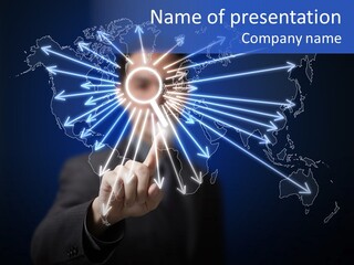 Push User Connection PowerPoint Template