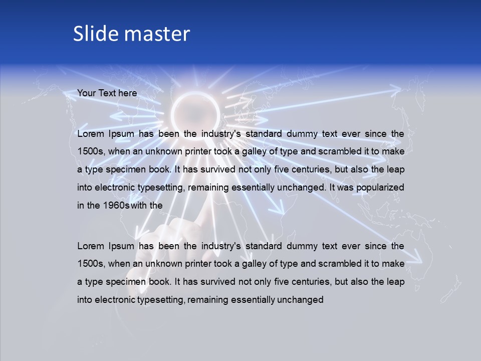 Push User Connection PowerPoint Template