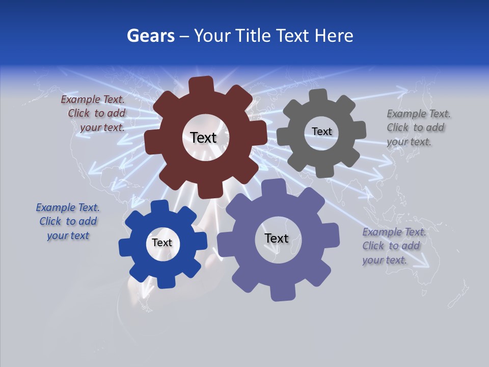 Push User Connection PowerPoint Template