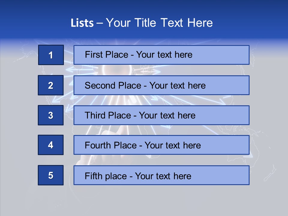 Push User Connection PowerPoint Template