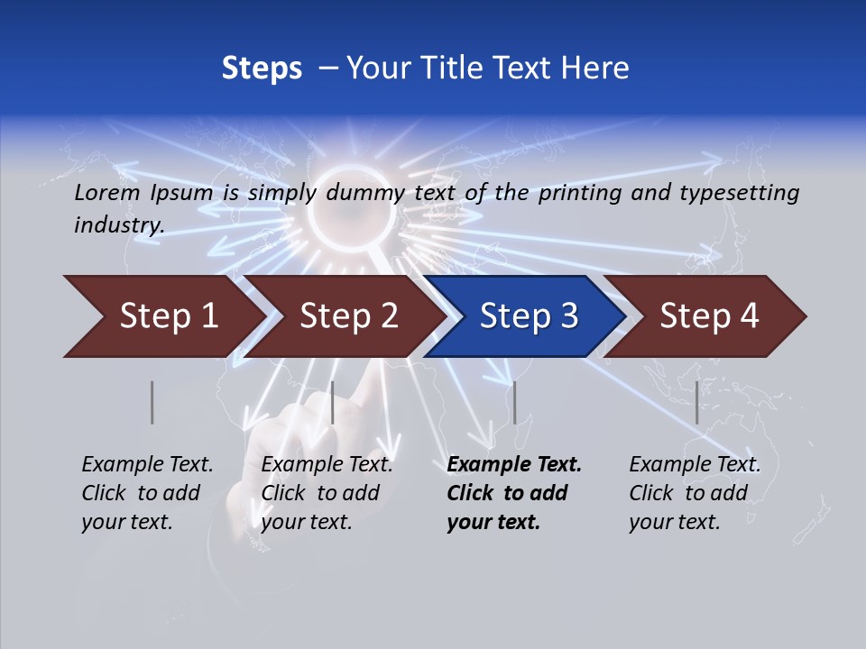 Push User Connection PowerPoint Template