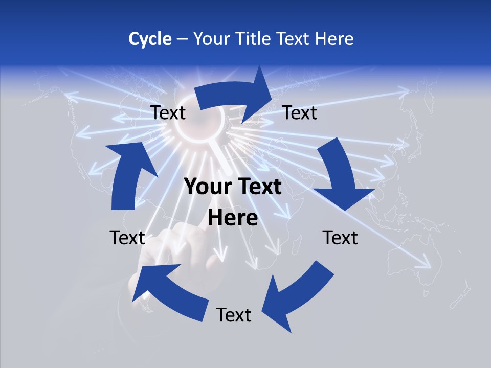 Push User Connection PowerPoint Template