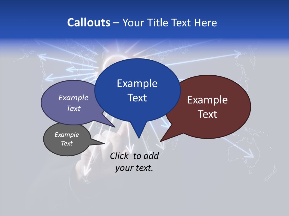 Push User Connection PowerPoint Template