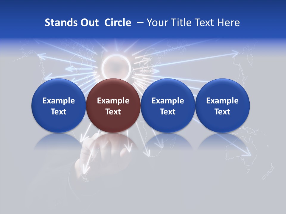 Push User Connection PowerPoint Template