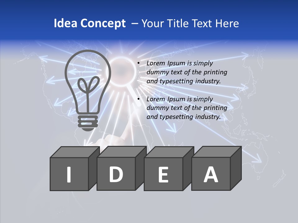 Push User Connection PowerPoint Template