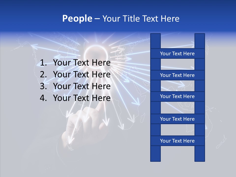 Push User Connection PowerPoint Template