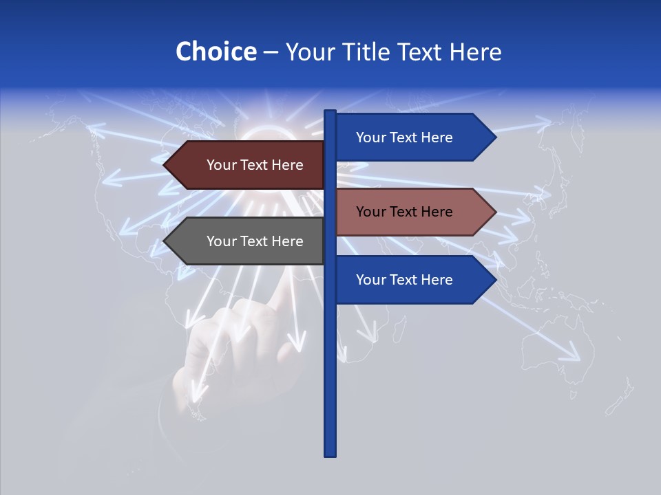 Push User Connection PowerPoint Template