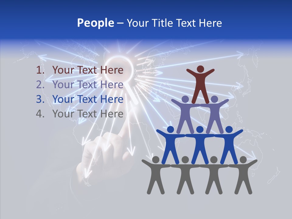 Push User Connection PowerPoint Template