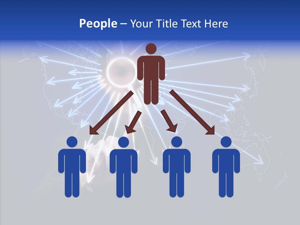 Push User Connection PowerPoint Template