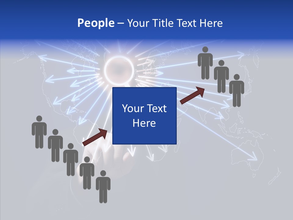 Push User Connection PowerPoint Template