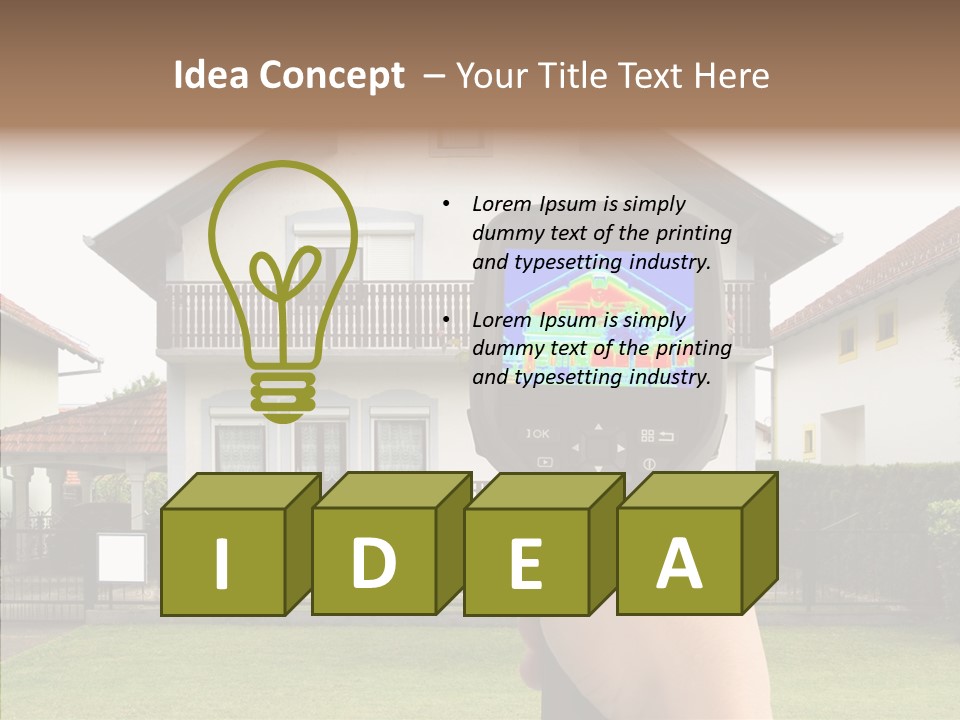 Infrared Thermal Image Thermal PowerPoint Template